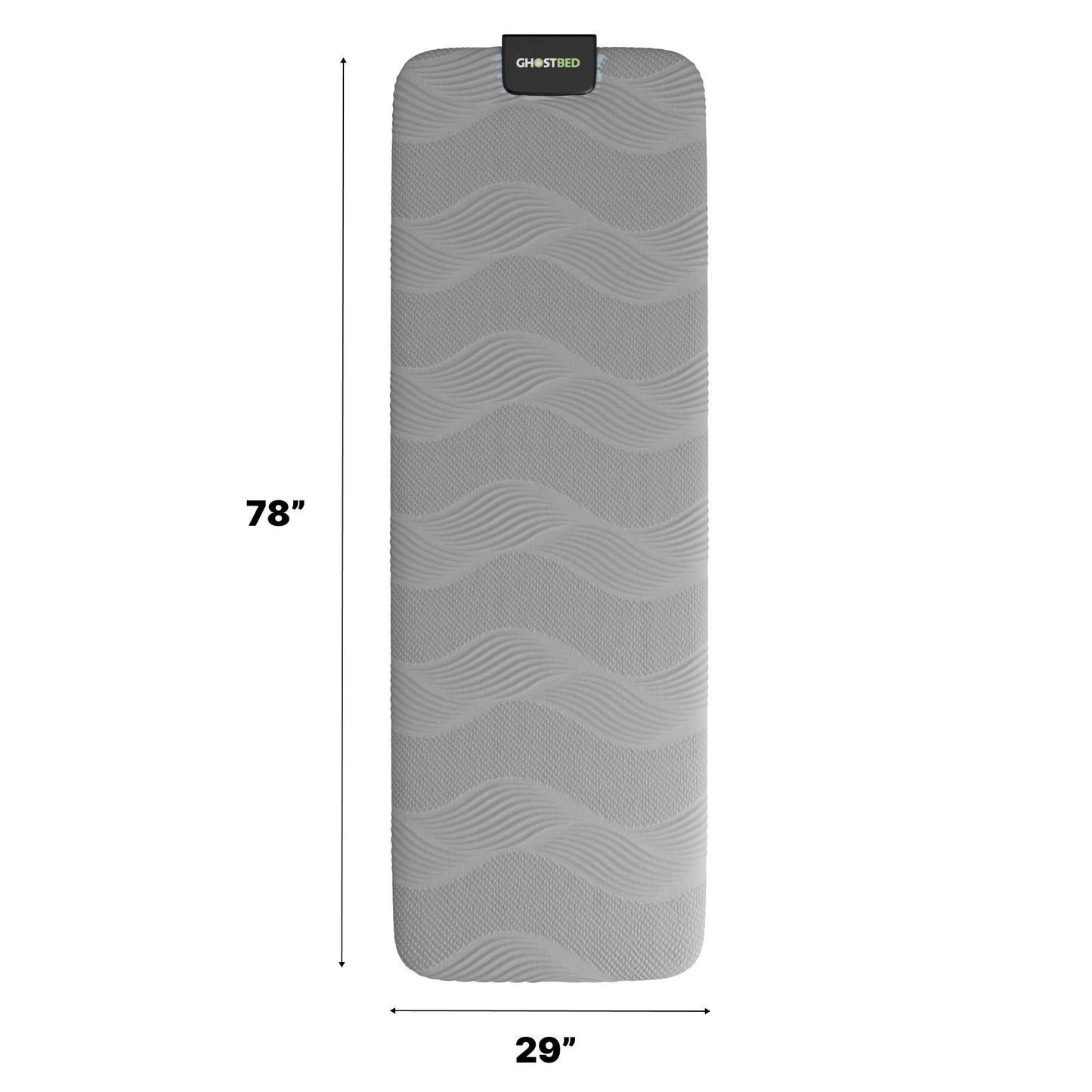 Massage Topper With Gel Infused Memory Foam And Air Cell Technology - Gray