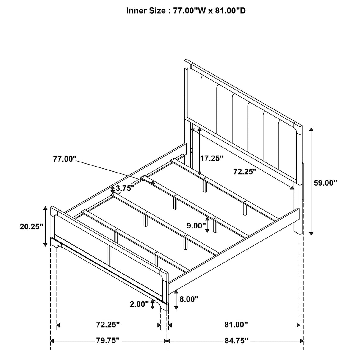 Harbington - Bedroom Set With Upholstered Headboard