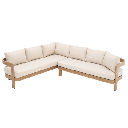 Outdoor Patio Sectional Sofa Set - Oak