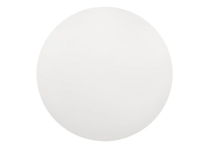 The Jasper Wide Contemporary Round Dining Table Set is displayed from a top-down view against a white background.