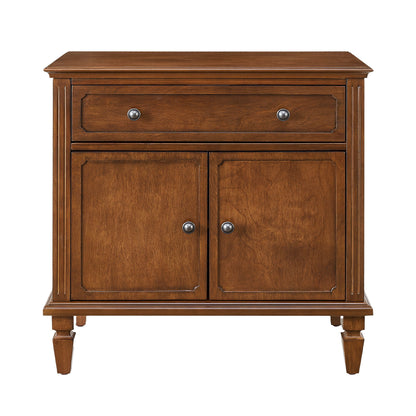Nightstand With Charging Station Bedside Table With Drawer And Double Door Storage