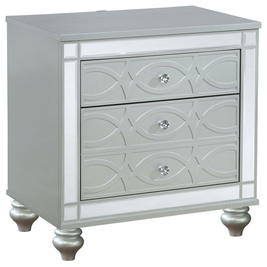 Menlo - 2 Drawer Nightstand - Gray