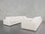 4-4 Sofa Set - Natural White / Extra-Deep