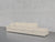 4-Seat Modular Lounger Sofa - Sand Beige / Extra-Deep / Corner Left