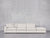 4-Seat Modular Lounger Sofa - Oatmeal Beige / Classic / Corner Left