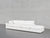 4-Seat Modular Lounger Sofa - Pure White / Extra-Deep / Corner Left