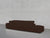 4-Seat Modular Lounger Sofa - Chocolate Brown / Extra-Deep / Corner Left