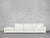 4-Seat Modular Lounger Sofa - Natural White / Extra-Deep / Corner Right