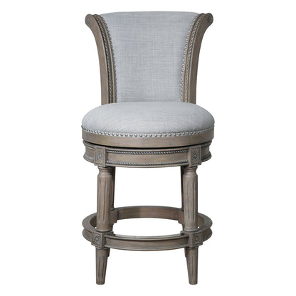 Swivel Barstool With High-Back