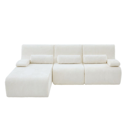 Oversized Sectional Sofa, Living Room Seating With Modular Design
