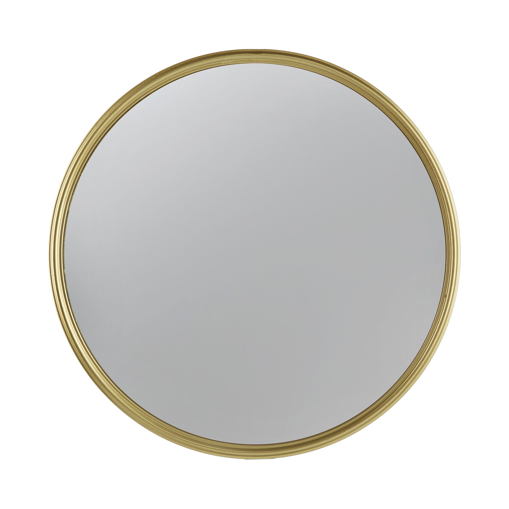 The Round Mirror, a circle mirror with an iron frame, is shown against a plain white background—ideal for living rooms, bedrooms, vanities, entryways, or hallways.