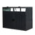 Black / 62.99"W x 31.49"D x 48.03"H