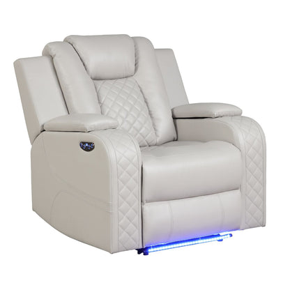 Benz - LED & Power Recliner Chair With Adjustable Headrest