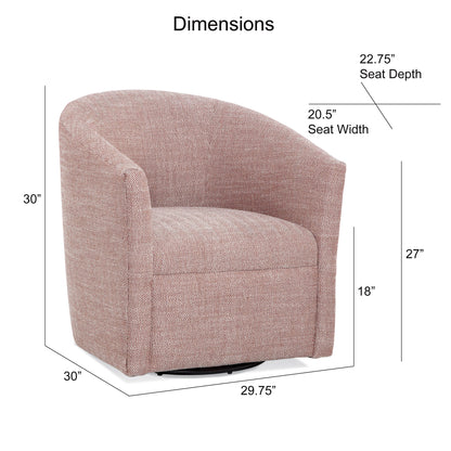 Lainey - Swivel Barrel Chair With 360 Degree Rotation