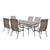 Dark Gray / 7 Pc. Table, 6 Chairs