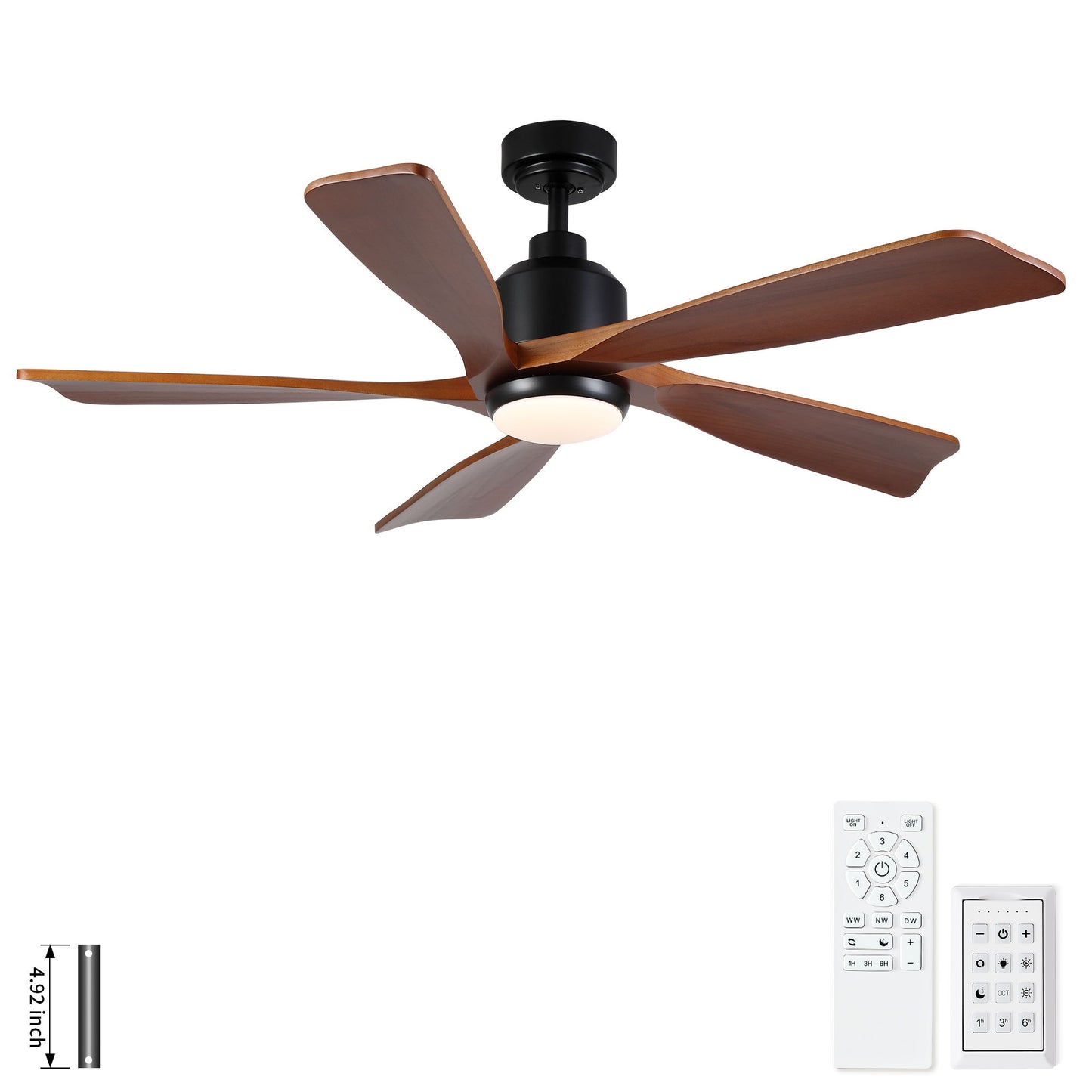 American Farmhouse Ceiling Fan With Light Quiet DC Motor