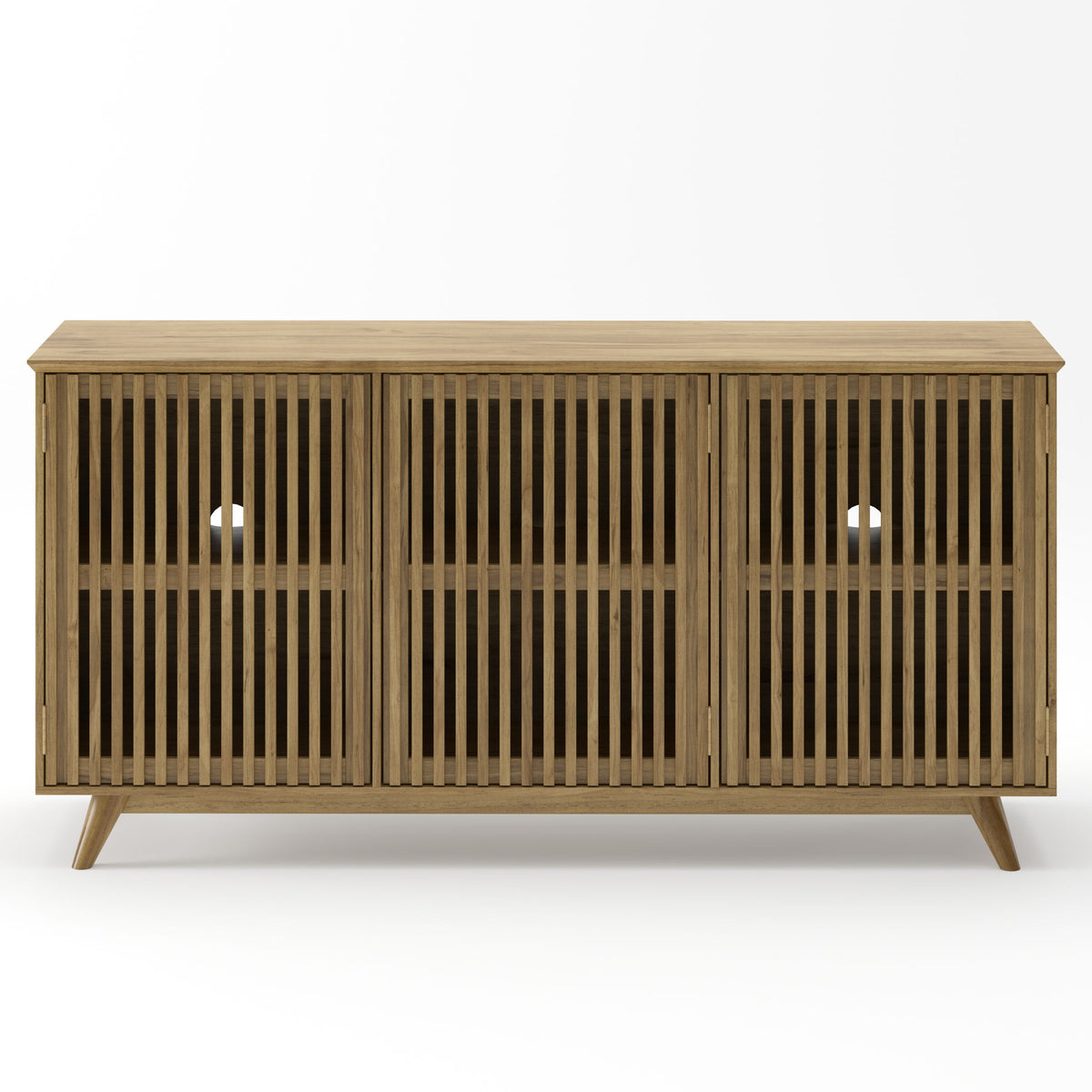 TV Stand With Adjustable Shelf - Natural