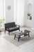 Dark Brown / 2 Pc. Coffee Table, Loveseat