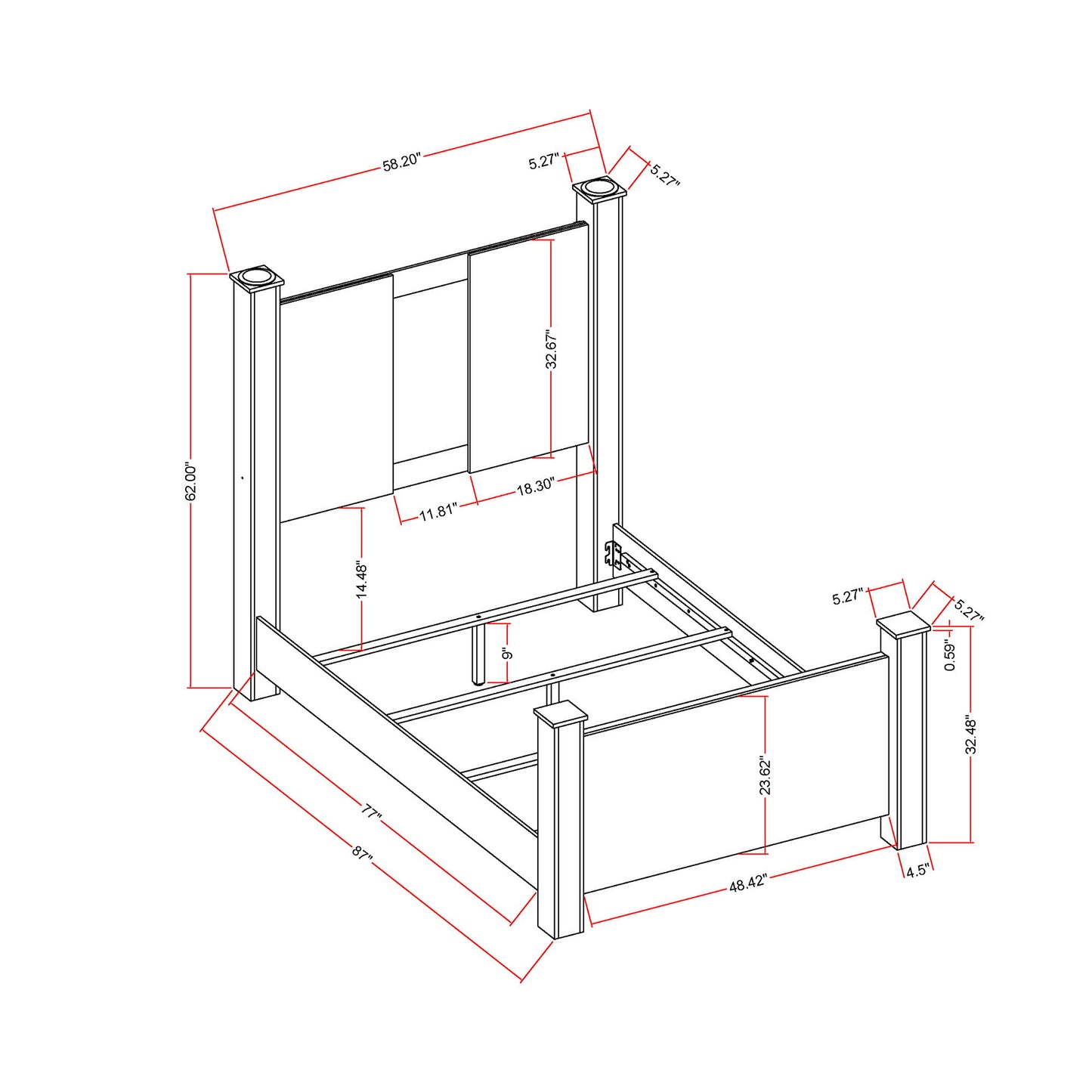 Lorenzo - Bed With Speakers And Glittered Detailing