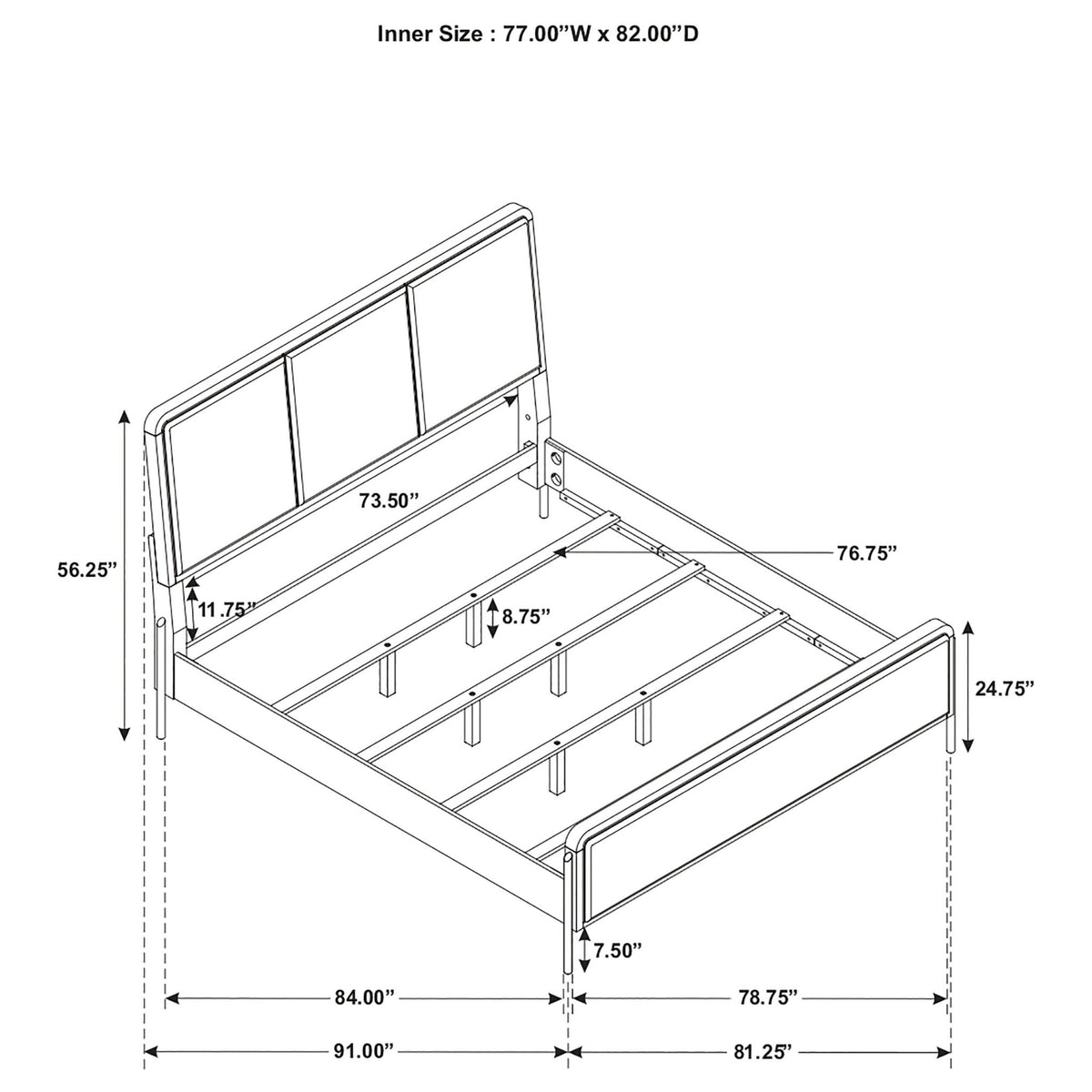 Benson - Panel Bed
