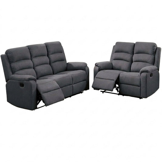 Modern Living Room Set With Manual Recliner