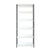 White / 17.3"W x 31.5"D x 77.7"H / 6 Shelves
