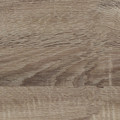 Close-up of the Vanity Cushioned Stool Chair Dark Brown showing its wooden surface with natural light brown grain patterns, textured wood knots, and varying shades of beige and brown.