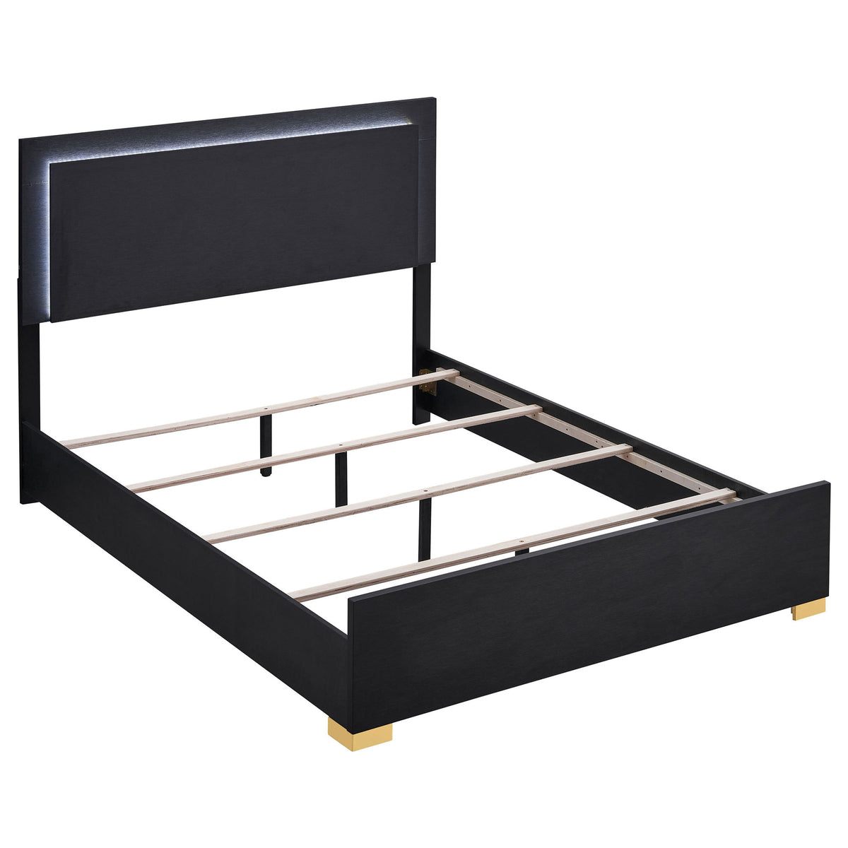 Jeremiah - LED Panel Bed With Touch Controlled Lighting
