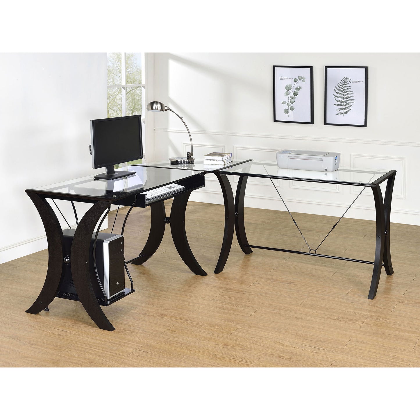 Henley - L Shape Computer Desk - Cappuccino