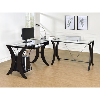 Henley - L Shape Computer Desk - Cappuccino
