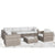 Gray / 4 Pc. 4 Seater Sectional, 2 Chairs And Table