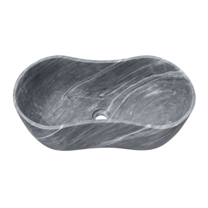 Bathroom Vessel Sink With Wavy Design