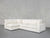 4-Seat Modular Open Corner Sectional - Natural White / Extra-Deep