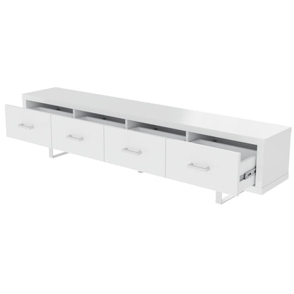 TV Stand With Slatted Drawers