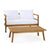 White / 2 Pc. Sofa, Table