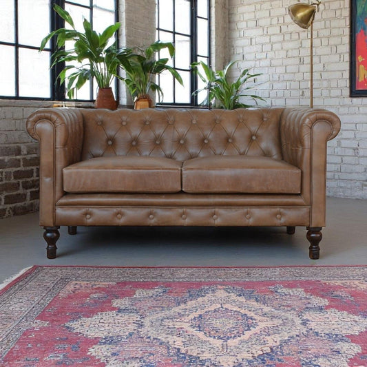 Buffalo - Leather Chesterfield Sofa - Brown
