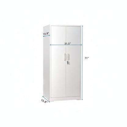Ironclad - Storage Cabinet With Locking Doors And 4 Adjustable Shelves
