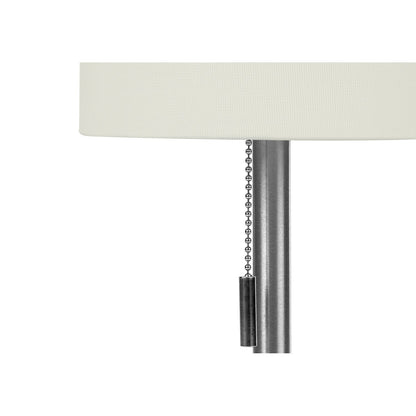 Lighting, Table Lamp, USB Port Included, Nickel, Contemporary (Set of 2)