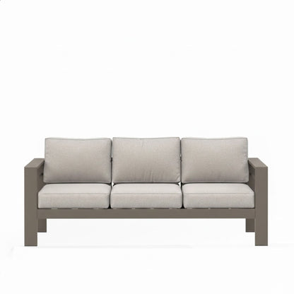 All-Weather Patio Sofa With Cushions, 3 Seat Outdoor Couch