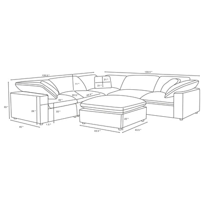 Segoura - Modular Sectional With Ottoman