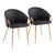 Black / Faux Leather / 2 Pieces