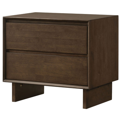 Hemlock - 2 Drawer Nightstand Bedside Table - Brown