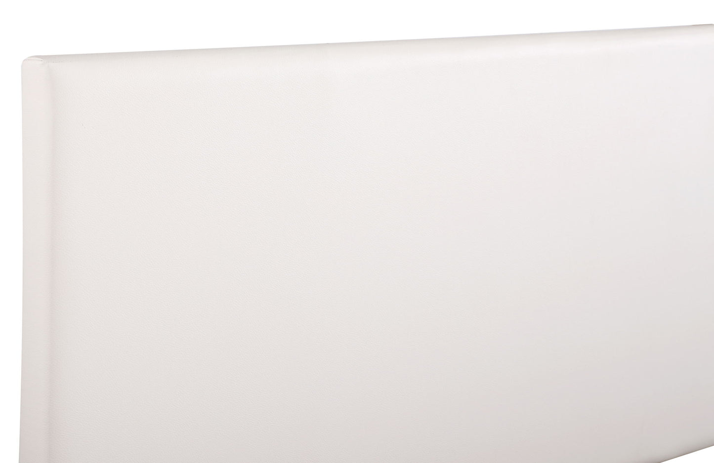 A close-up of the Nova - Headboard reveals its rectangular shape, white upholstery, smooth surface, and minimalist design.