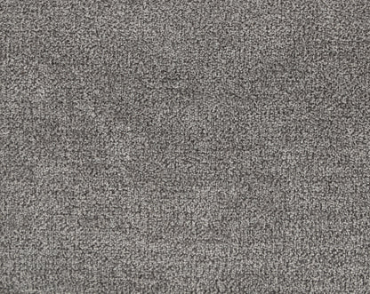 Close-up of the Callaway Chenille Chair in gray, featuring a dense and textured design with a uniform pattern for a soft, plush appearance. Includes a matching throw pillow.