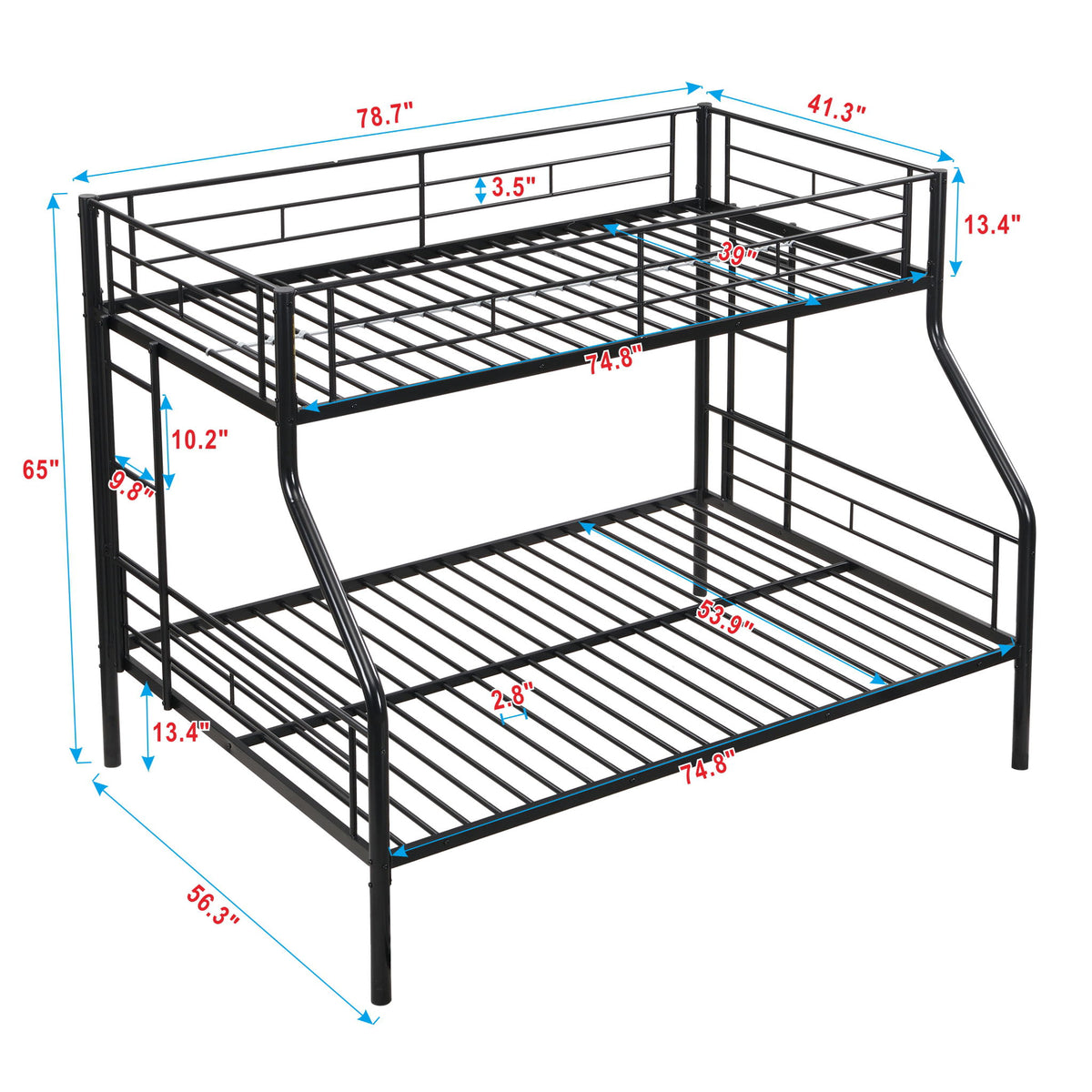 Modern Metal Bunk Bed