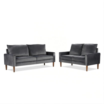 Upholstered Loveseat Sofa, 2 Seater Couch For Living Room Apartment