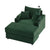 Dark Green / 1 Seater Sofa With Ottoman
