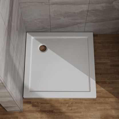 In Corner Drain Shower Base