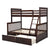 Dark Brown / Twin over Full / 2 Drawers
