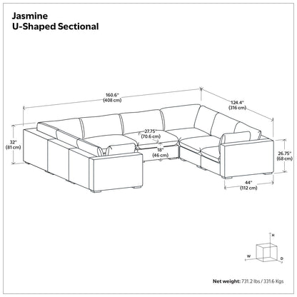 Jasmine - Handcrafted Sectional Sofa